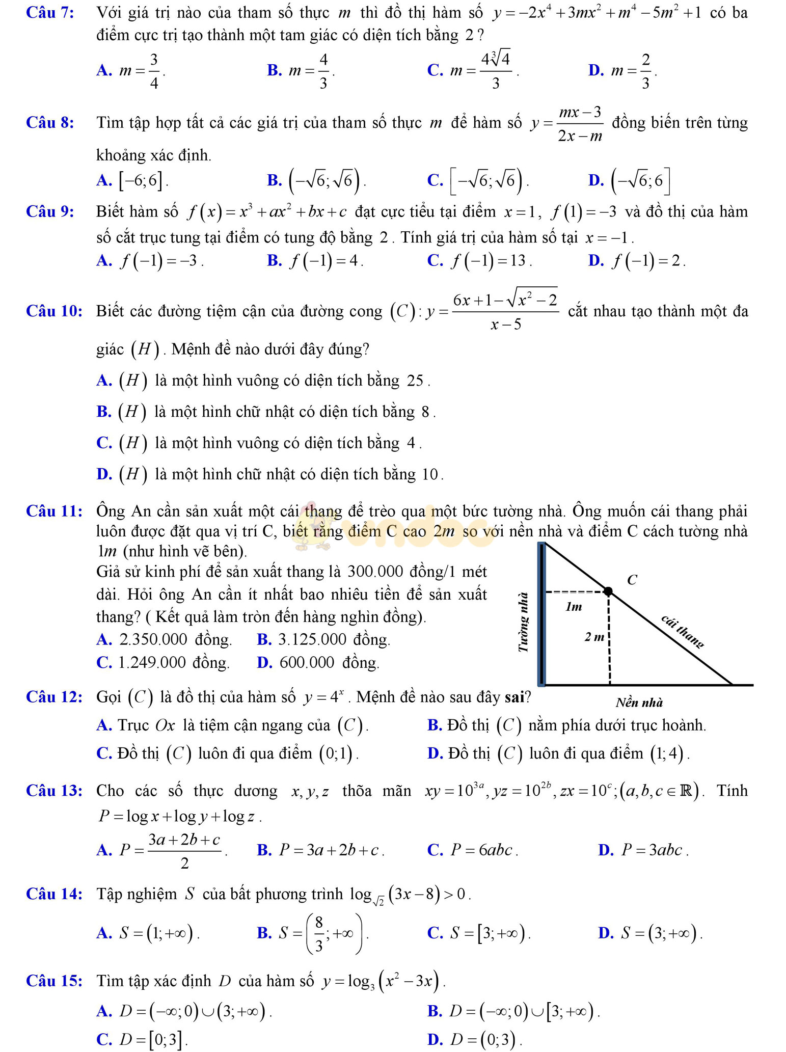 Đề thi thử THPT Quốc gia năm 2017 môn Toán Đề thi thử THPT Quốc gia năm 2017 môn Toán