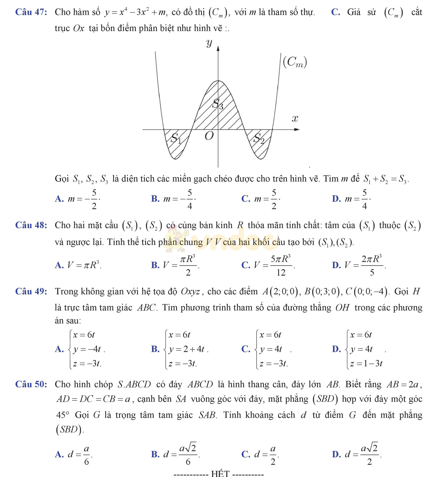 Đề thi thử THPT Quốc gia năm 2017 môn Toán Đề thi thử THPT Quốc gia năm 2017 môn Toán