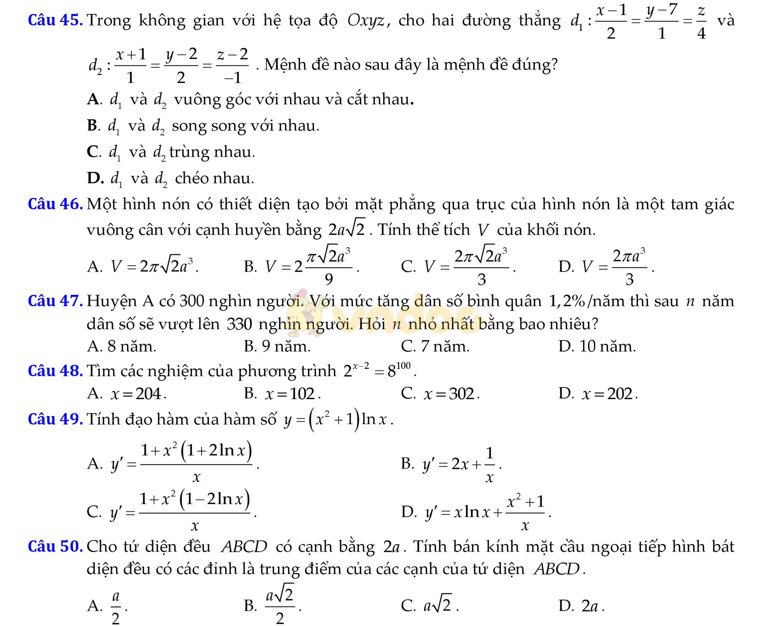 Đề thi thử THPT Quốc gia năm 2017 môn Toán Đề thi thử THPT Quốc gia năm 2017 môn Toán