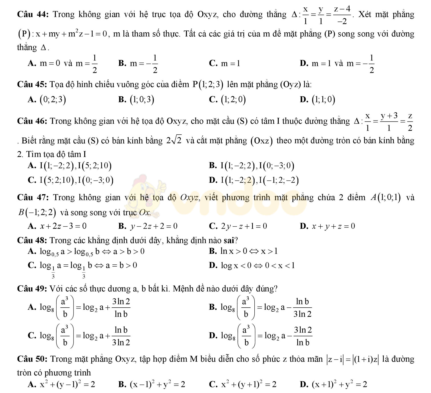 Đề thi thử THPT Quốc gia năm 2017 môn Toán Đề thi thử THPT Quốc gia năm 2017 môn Toán