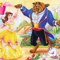 Tranh tô màu công chúa Belle cho bé gái dễ thương nhất