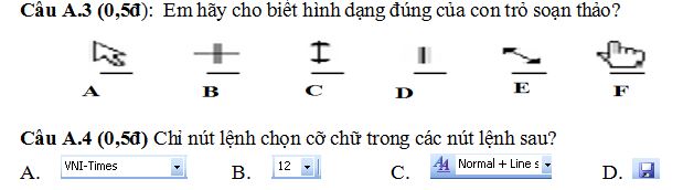 Đề thi học kì 2 môn Tin lớp 4
