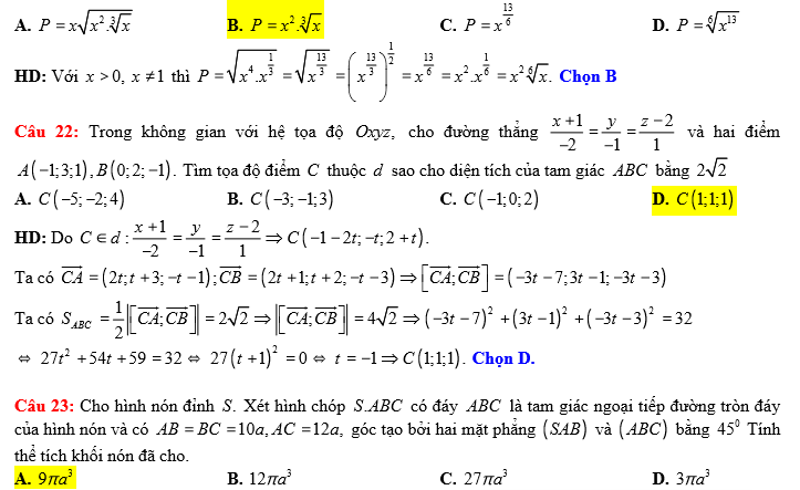 Đề thi thử THPT Quốc gia năm 2017 môn Toán