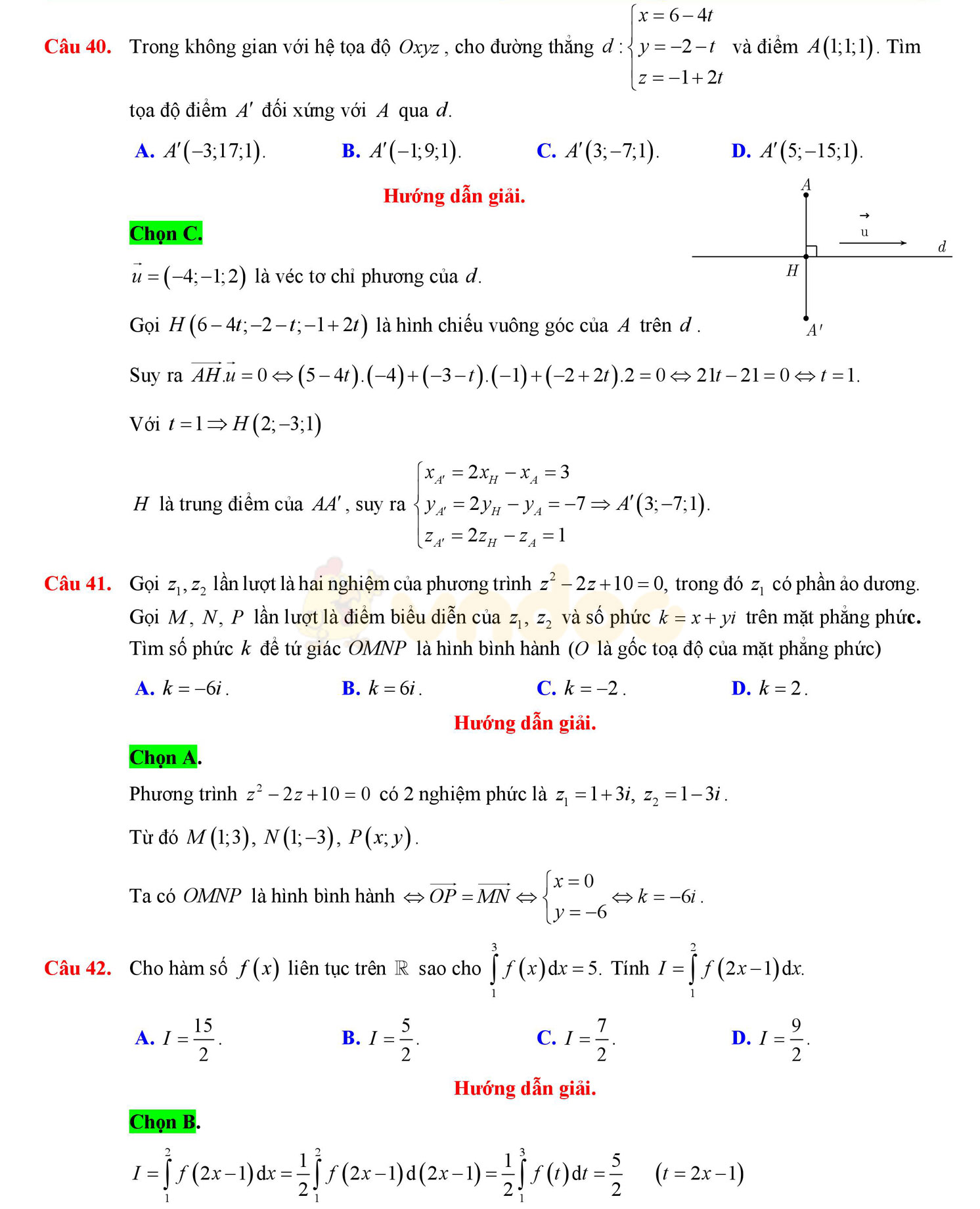 Đề thi học kì 2 môn Toán lớp 12 Đề thi học kì 2 môn Toán lớp 12