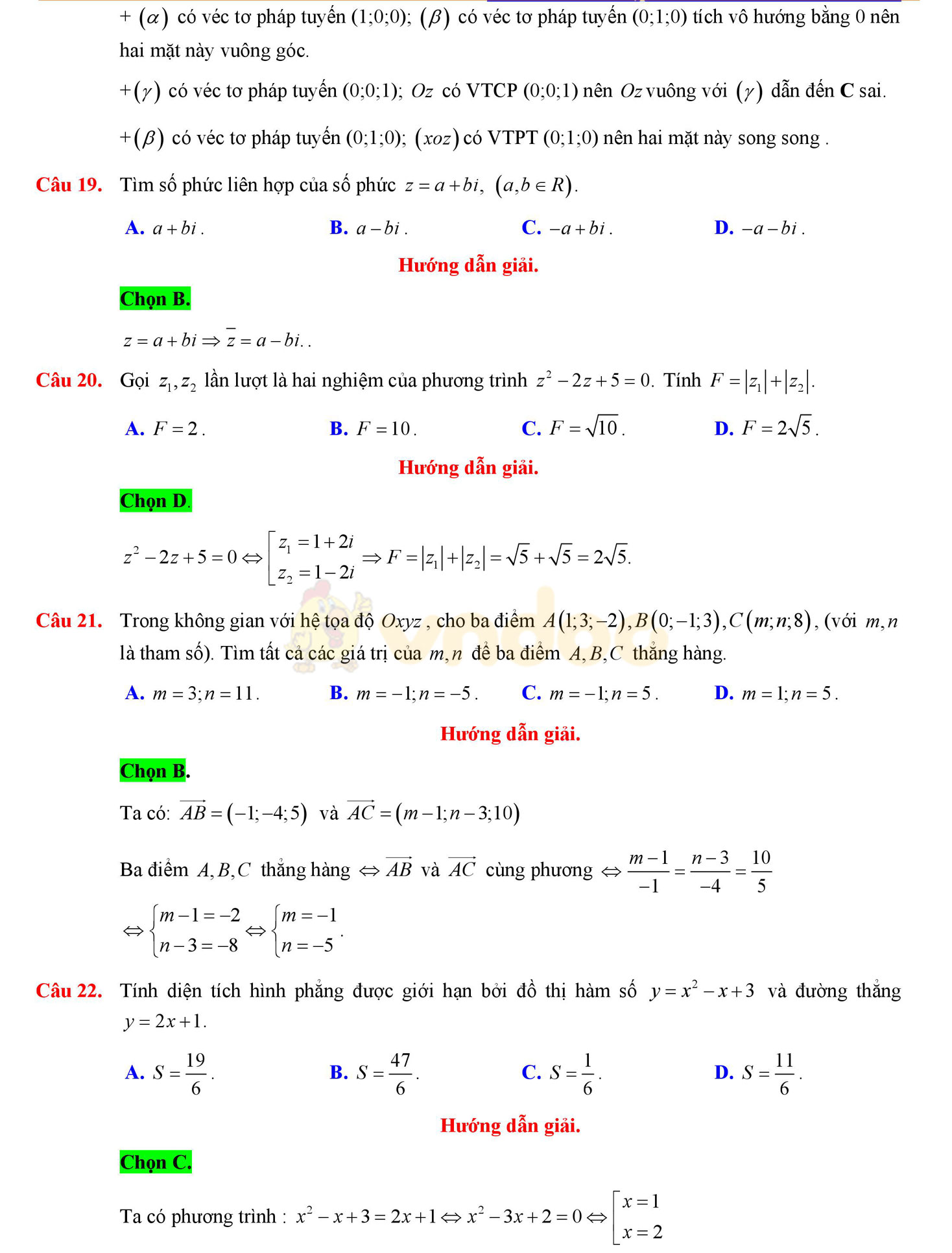 Đề thi học kì 2 môn Toán lớp 12 Đề thi học kì 2 môn Toán lớp 12