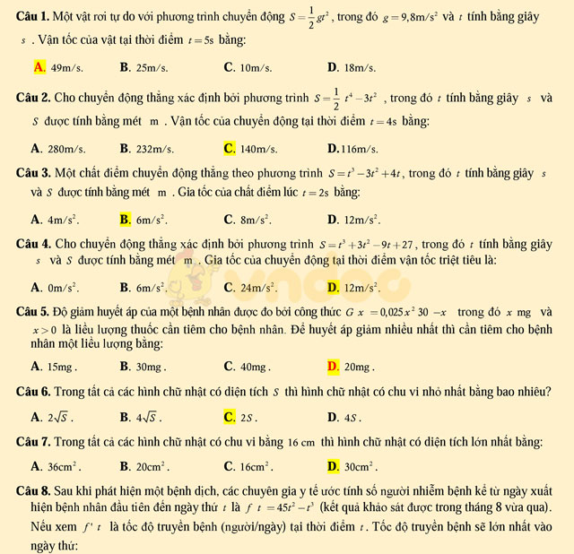 121 bài toán ứng dụng thực tế có hướng dẫn giải chi tiết