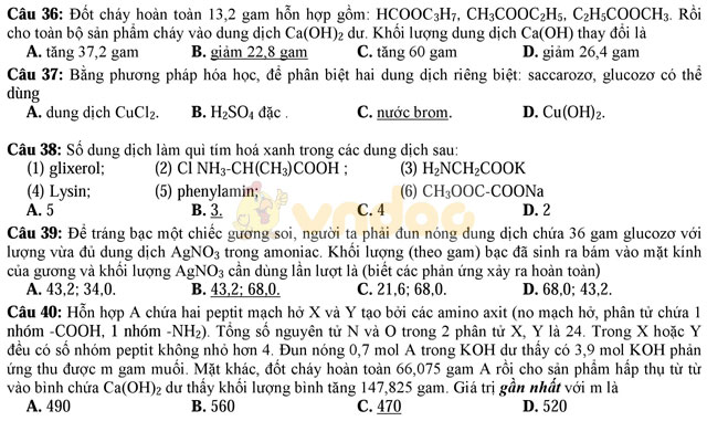Đề thi thử THPT Quốc gia năm 2017 môn Hóa học có đáp án