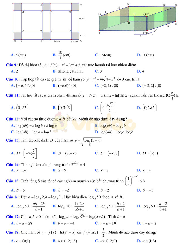 Đề thi thử THPT Quốc gia 2017 môn Toán