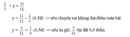 Đề thi học kì 2 môn Toán lớp 4