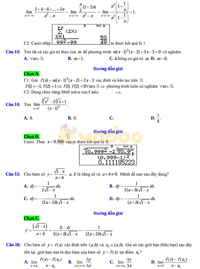 Đề thi học kì 2 lớp 11 môn Toán Đề thi học kì 2 lớp 11 môn Toán