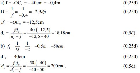 Đề thi học kì 2 môn Vật lý lớp 11 trường THPT Trần Hưng Đạo, TP Hồ Chí Minh năm học 2016 - 2017 Đề thi học kì 2 môn Vật lý lớp 11 có đáp án