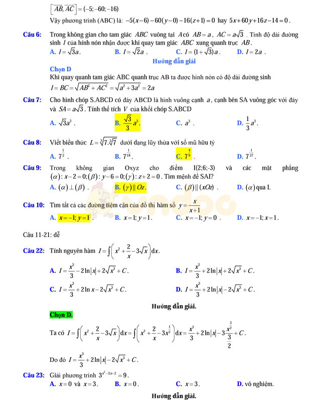 Đề thi thử THPT Quốc gia năm 2017 môn Toán Đề thi thử THPT Quốc gia năm 2017 môn Toán