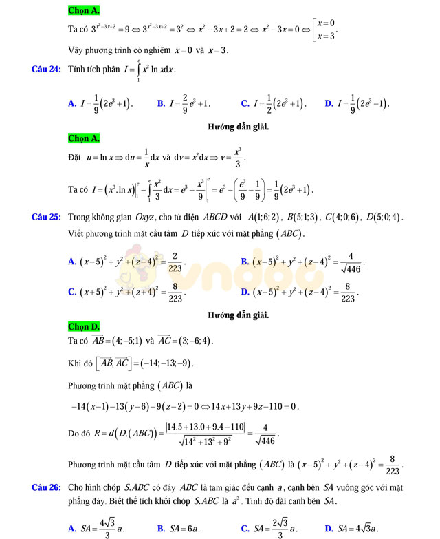 Đề thi thử THPT Quốc gia năm 2017 môn Toán Đề thi thử THPT Quốc gia năm 2017 môn Toán