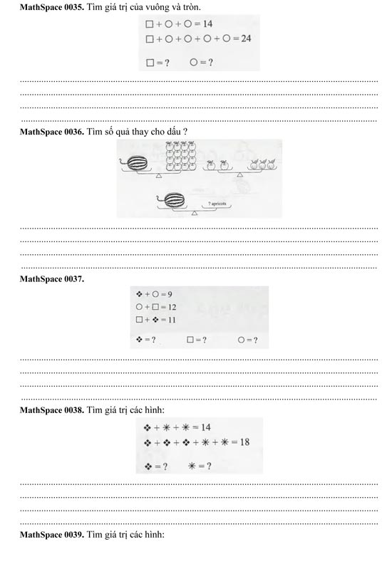 Bài toán tư duy lớp 2 - phần 2 1001 bài toán tư duy lớp 2