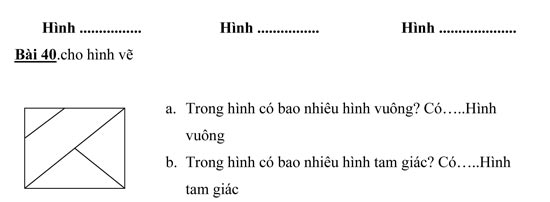 Bài Toán đếm hình lớp 1