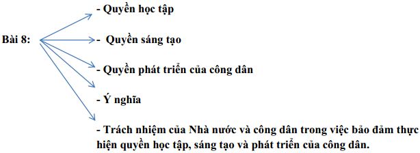 Sơ đồ hóa kiến thức cơ bản môn Giáo dục công dân lớp 12 - Bài 8