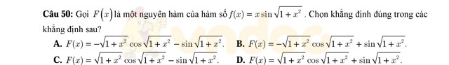 Đề thi thử THPT Quốc gia năm 2017 môn Toán