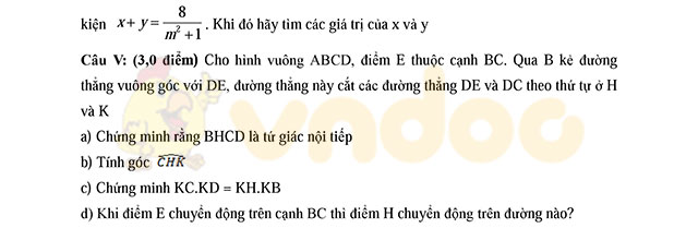 Đề thi thử vào lớp 10 môn Toán