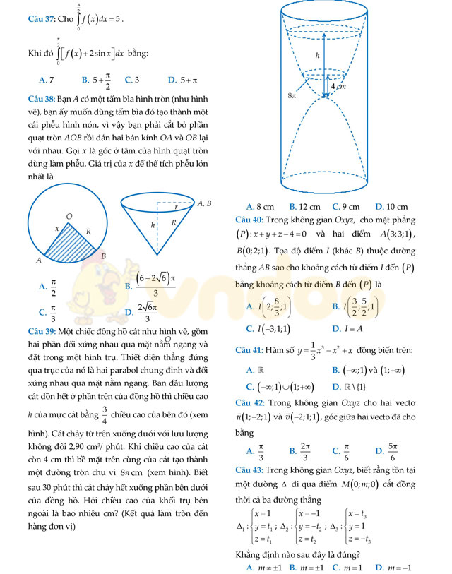 Đề thi thử THPT Quốc gia 2017 môn Toán