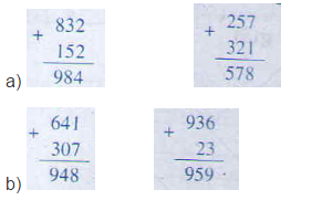 Phép cộng không nhớ trong phạm vi 1000 Giải bài tập trang 156 SGK Toán 2