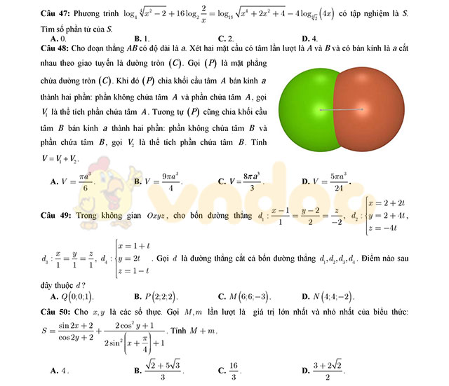 Đề thi thử THPT Quốc gia 2017 môn Toán