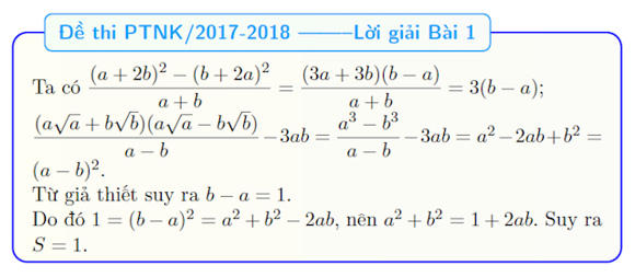 Đề thi vào lớp 10 môn Toán trường THPT Năng khiếu - Đại học Quốc gia TP HCM năm học 2017 - 2018 (Không chuyên) Đề thi tuyển sinh vào lớp 10 môn toán năm 2017