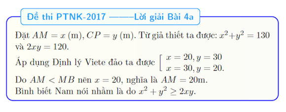 Đề thi vào lớp 10 môn Toán trường THPT Năng khiếu - Đại học Quốc gia TP HCM năm học 2017 - 2018 (Không chuyên) Đề thi tuyển sinh vào lớp 10 môn toán năm 2017