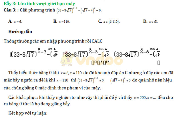 Một số bẫy Casio học sinh dễ mắc và cách khắc phục Một số bẫy Casio học sinh dễ mắc và cách khắc phục