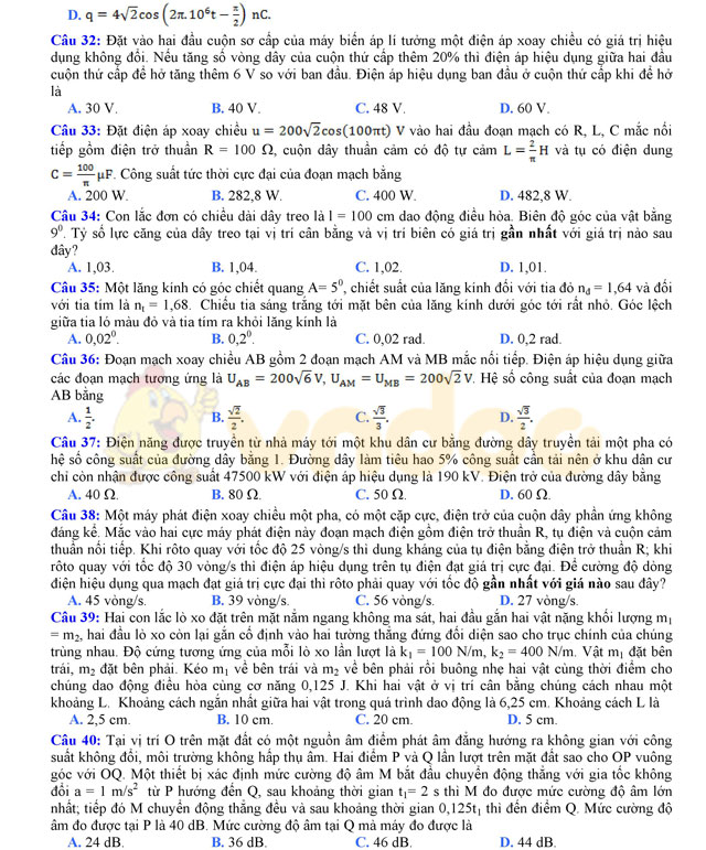 Đề thi thử THPT Quốc gia năm 2017 môn Vật lý Đề thi thử THPT Quốc gia năm 2017 môn Vật lý