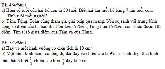 Bộ đề thi học sinh giỏi môn Toán cấp huyện