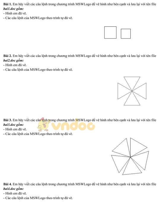 Bài tập tin học lớp 5
