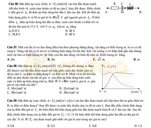 Đề thi thử THPT Quốc gia năm 2017 môn Vật lý
