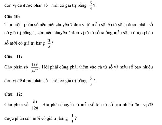 Bài tập toán nâng cao lớp 5