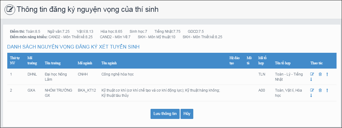 Cách thay đổi nguyện vọng đại học trên online và mẫu giấy Hướng dẫn thao tác thay đổi nguyện vọng trên online và mẫu giấy