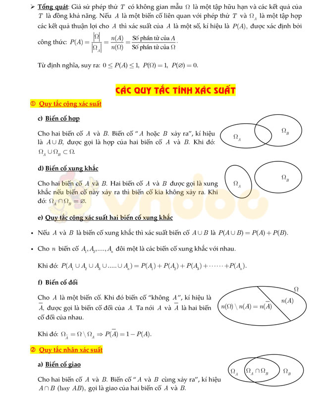 Lý thuyết và bài tập chuyên đề tổ hợp - xác suất