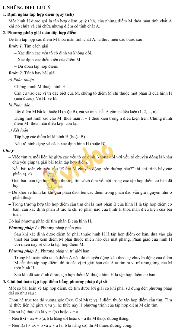 Tập hợp điểm (quỹ tích)