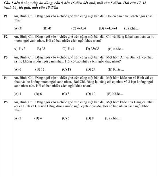 Đề thi Toán học trẻ quốc tế