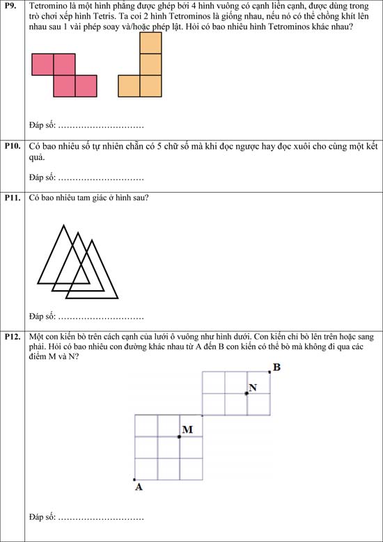 Đề thi Toán học trẻ quốc tế