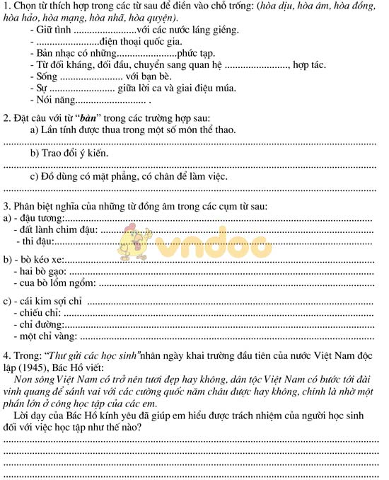 Bài tập cuối tuần lớp 5 bồi dưỡng HSG