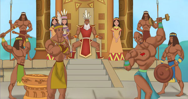 Kể lại truyện Sơn Tinh, Thuỷ Tinh bằng lời của vua Hùng