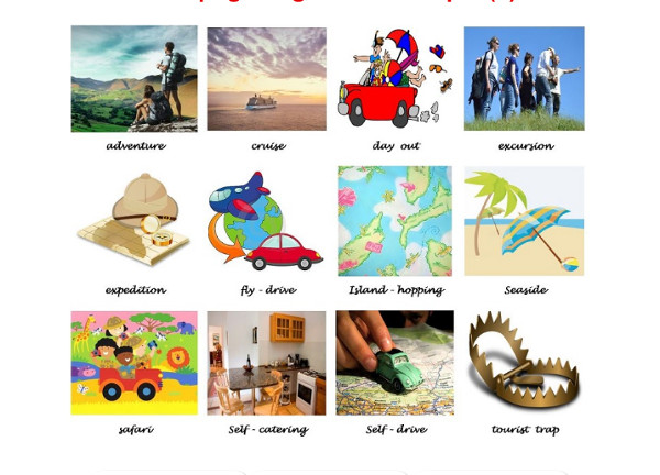 Học tiếng Anh qua hình ảnh chủ đề du lịch