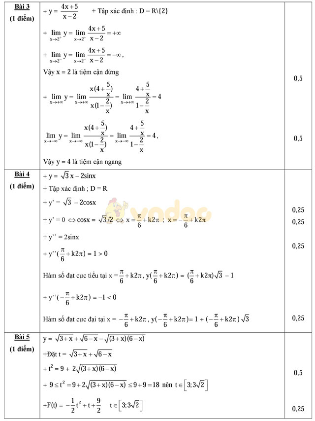 Đề thi khảo sát chất lượng đầu năm môn Toán lớp 12 trường THPT Nguyễn Huệ, Phú Yên năm học 2016 - 2017