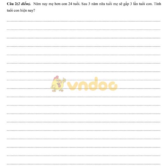 Đề kiểm tra kiến thức ôn luyện hè môn Toán lớp 5