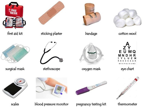 Từ vựng tiếng Anh về dụng cụ y tế