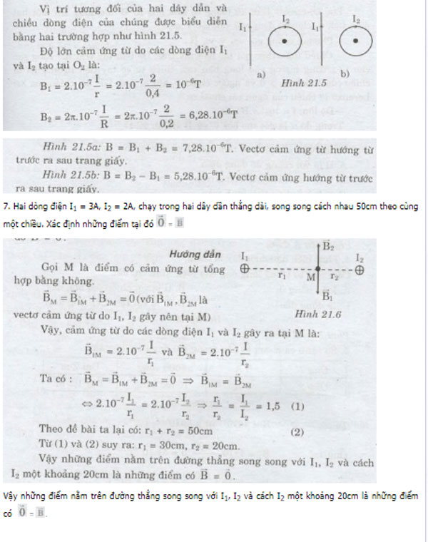 Giải chi tiết bài tập Vật lý lớp 11