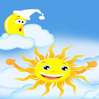 Giáo án lớp lá (5 - 6 tuổi): Sự tích ngày và đêm