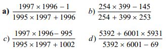 Bài tập về phép trừ và phép chia