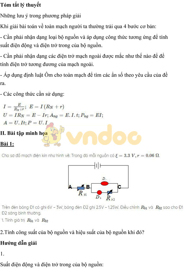 Giải chi tiết bài tập Vật lý lớp 11