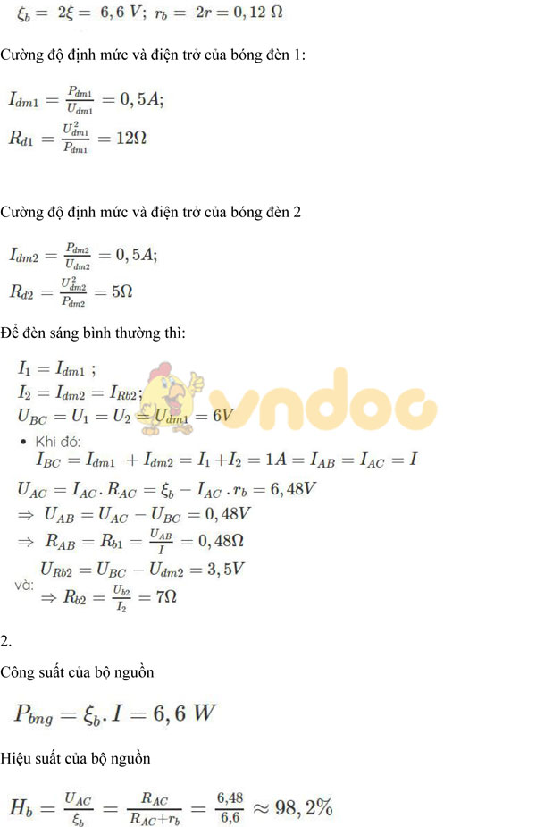 Giải chi tiết bài tập Vật lý lớp 11