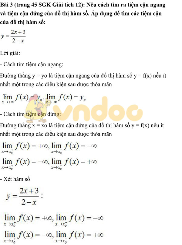 Giải chi tiết bài tập Giải tích lớp 12